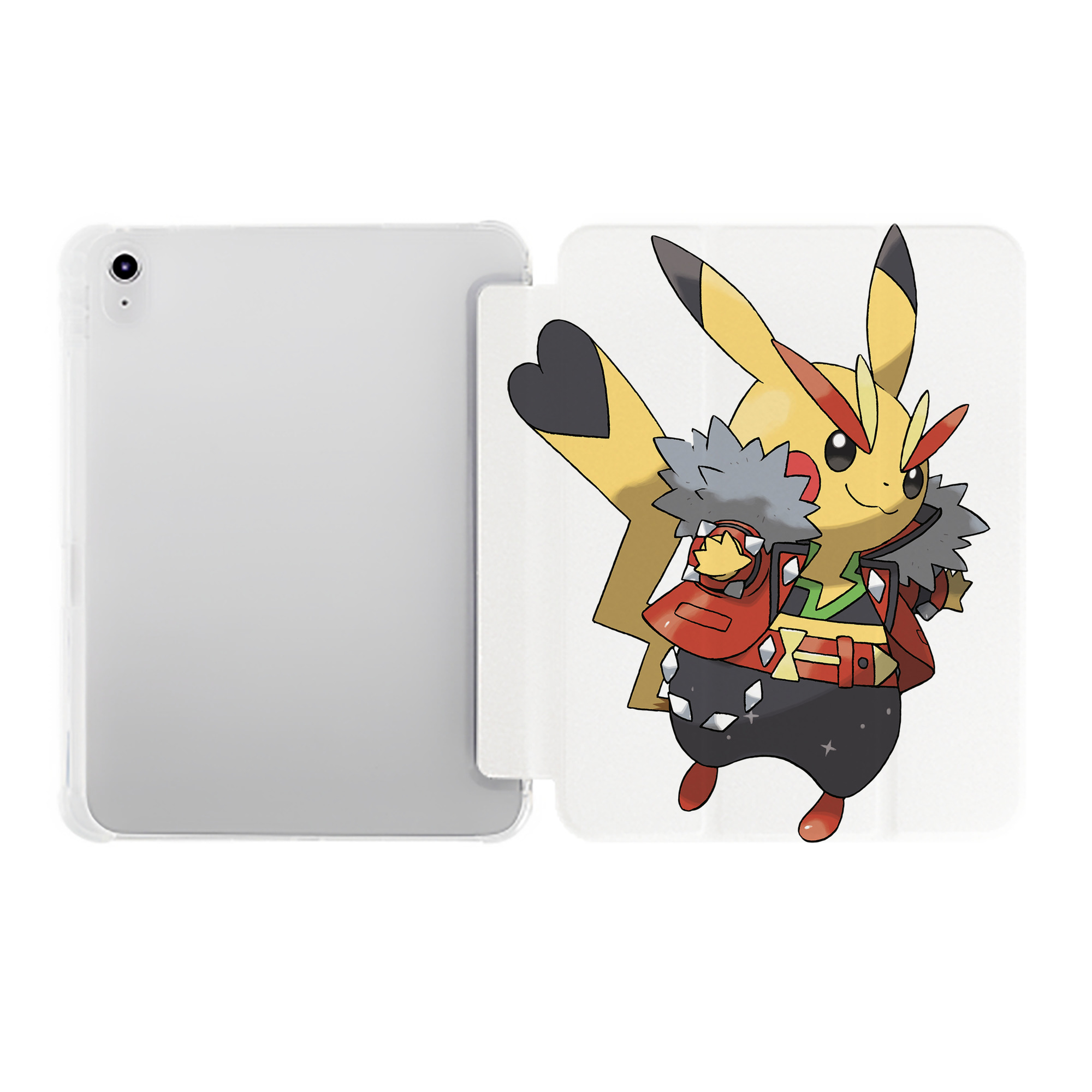 （画像用） ポケットモンスター Pokémon IPad ケース ペン収納付き 三つ折りスタンド PUレザー×シリコン 対応機種9.5/10.5/10.9インチ